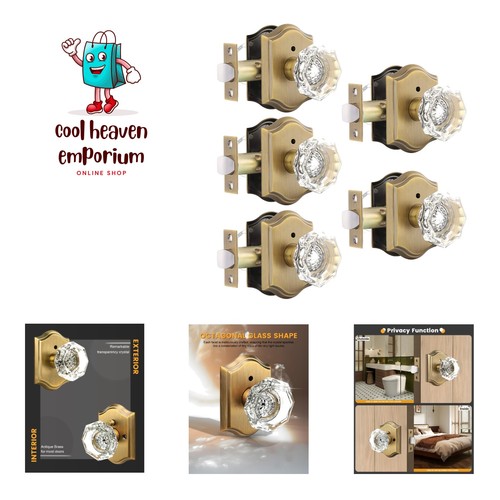 Stylish antique brass locksets - antique,