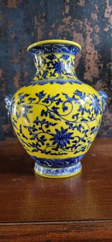 Vintage chinese yellow ground - vintage,