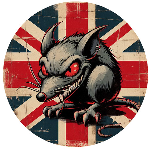 Rat look rod sticker - rod,