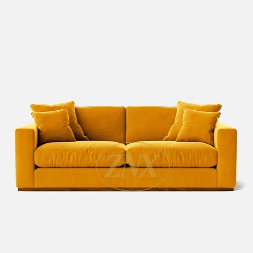 Starx plush fabric large sofa - large,