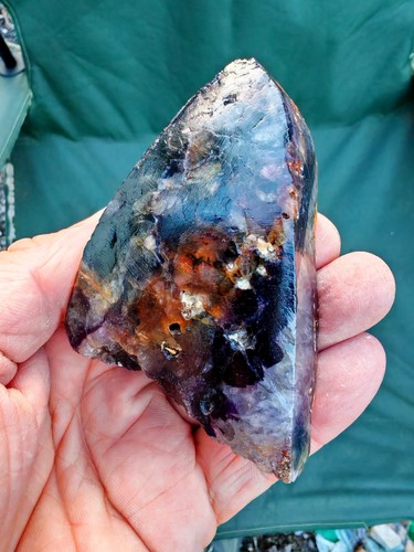 Blue john fluorite - blue,