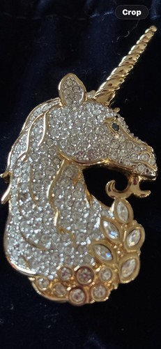 Vtg signed swarovski - signed, clear