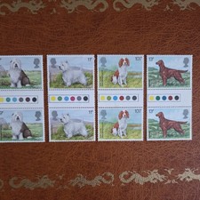 GB 1979 SG1075-1078 Dogs T/L Gutter Pairs MNH Stamps 