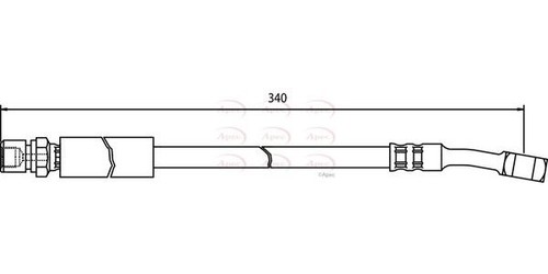 Apec front brake hose for - apec,