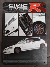 Honda Civic Ek9 Type R Poster Tin Sign Man Cave Artwork Garage