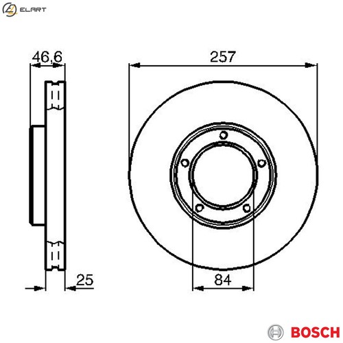 Brake disc 986 478 - 0, 397