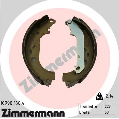 Rear brake shoe set fits - rear, fits: