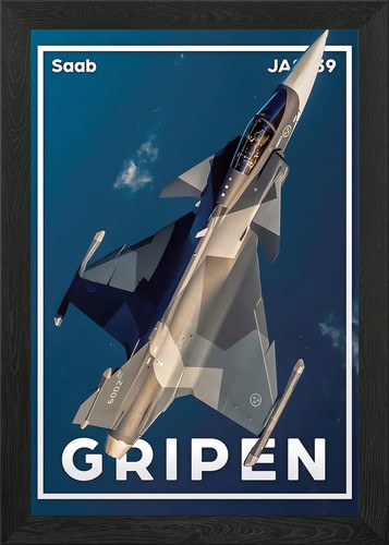 Saab jas gripen framed - saab,