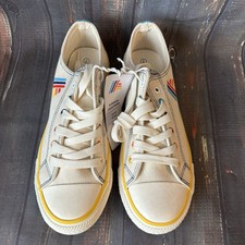 Aldi Mania Plimsolls Canvas Trainers Flats Uk 7 Low Top ALDImania