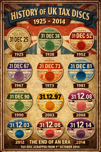 Tax discs any year - , u