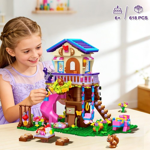 Tree house building set led - tree,