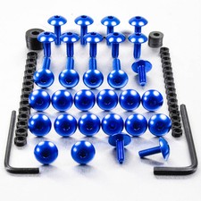 Aluminum Fairing Screw Kit GSXR600 K1-K2-K3 Blue