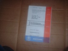 COWDENBEATH  SPEDEWORTH SCOTLAND SUPERSTOX EUROPEAN CHAMPS PROG 13 AUGUST 1978