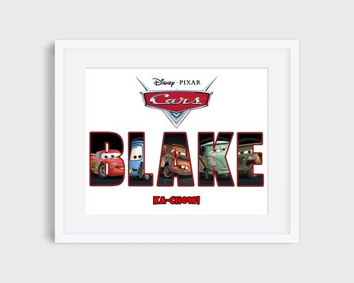 Disney cars personalised - disney,