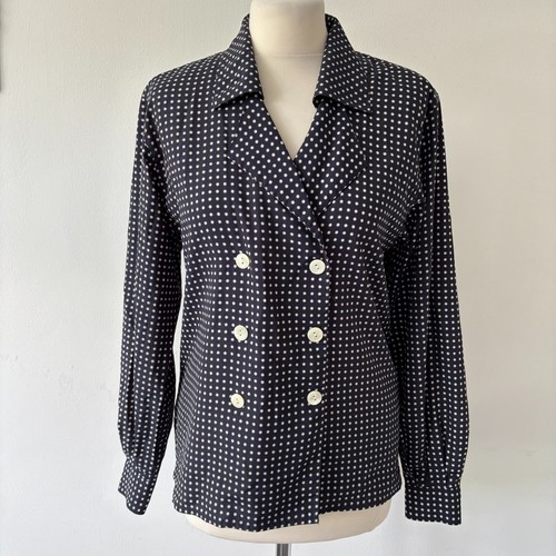Vintage jaeger navy blue white - vintage,