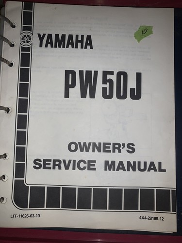 Yamaha pw50j owners service - yamaha,