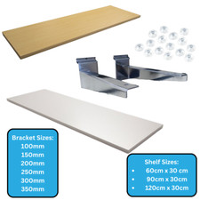 WOODEN SHELF BRACKETS (Pair)