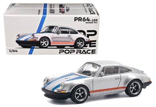 Porsche singer 964 silver blue - porsche,