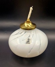 Vintage Swedish Hand-crafted Glass Oil Lamp by Skruf Glasbruk