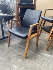 Sven Christiansen - Vintage genuine Leather Chairs / automatic recline tilt 