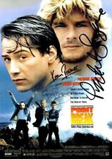 POINT BREAK CAST x3 PP SIGNED POSTER 12" X 8" Patrick Swayze Keanu Reeves