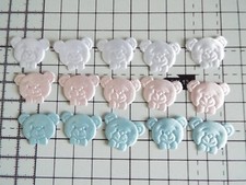 12pcs.Sew On  Satin Teddy Bear