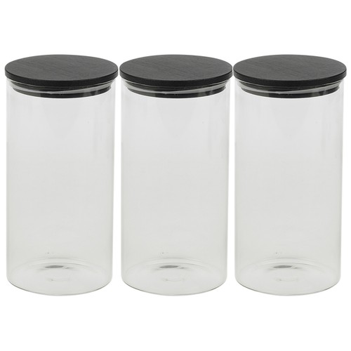 Clear glass cylinder storage - clear,
