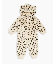 NEW Animal Hooded All in One Fluffy Fur Cosy Snowsuit Pram Suit  3 6 9 12 Months