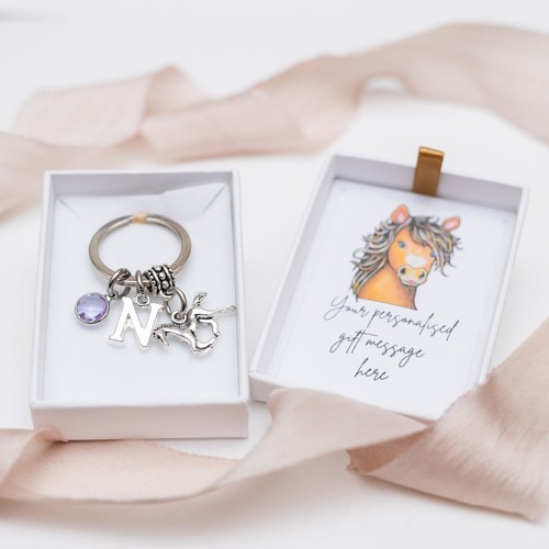 Horse keyring personalised - keyring,,