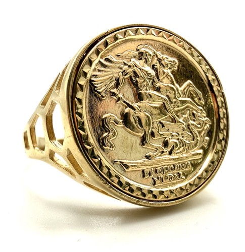 9ct gold george dragon - gold,