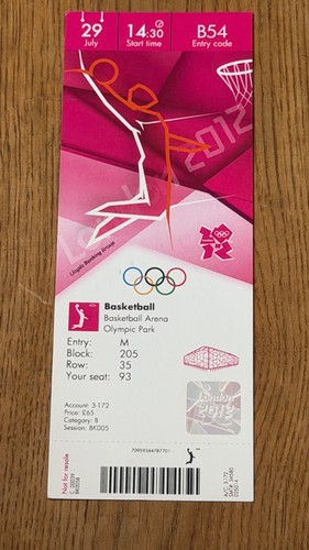 Ticket 2012 london - ticket,