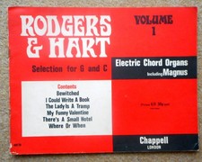 Rodgers & Hart Selection for G and C Organs - Vol 1: 6 Pieces Chappell undated