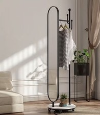 Mirrored Clothes Rack Rotating