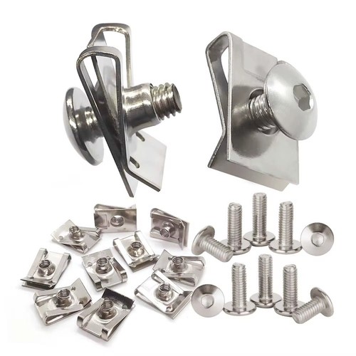 10pcs stainless steel nut - steel, u