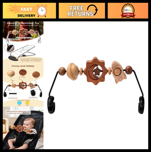 Wooden baby bouncer toy - toy, bar