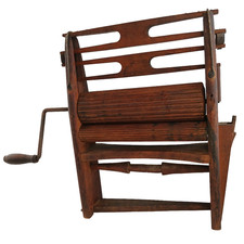 Vintage Wooden Hand Crank