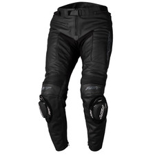 RST S1 Men's Leather Motorcycle Motorbike Jean Regular Leg Black