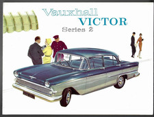 Vauxhall Victor F Series 2 1959-1960 UK Foldout Brochure Standard Super De Luxe