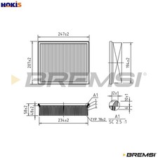 AIR FILTER FA1360 FOR LAND ROVER DEFENDER/Cabrio/Pick/Up/Station/Wagon RANGE