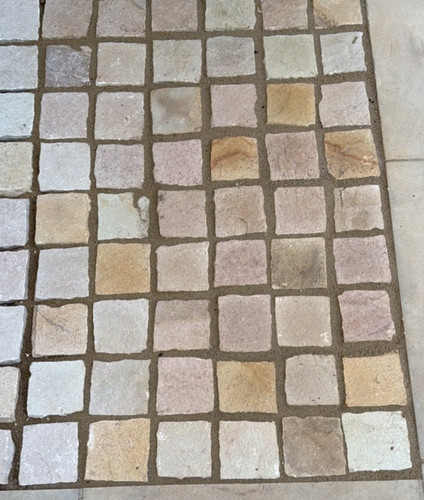 Patio cobble setts fossil - cobble,