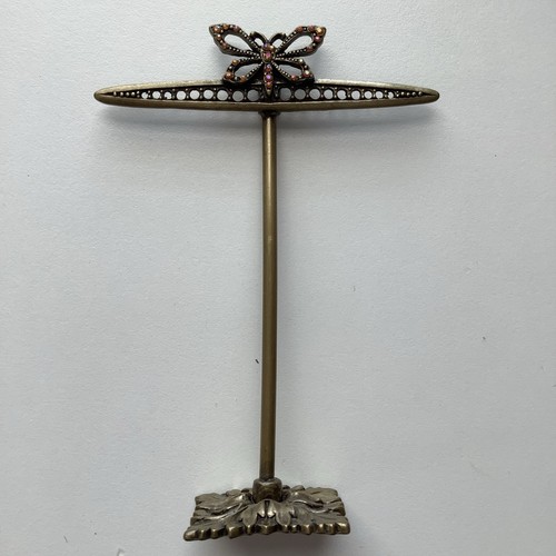 Vintage brass jewelry display - vintage,