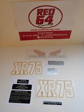 Honda XR 75  1975 76 Full decal set vintage mini bike motocross evo stickers