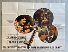 PLAZA SUITE - UK QUAD (30"x 40") ORIGINAL VINTAGE CINEMA POSTER 1971