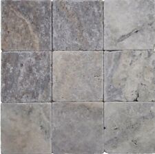 Sample of Premium Tumbled Silver Travertine Wall & Floor Tiles 10x10 cm