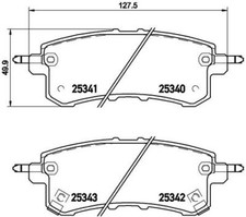 BREMBO P 56 082 Brake Pad Set