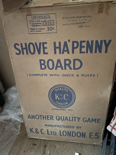 Vintage shove penny board - ha'penny,