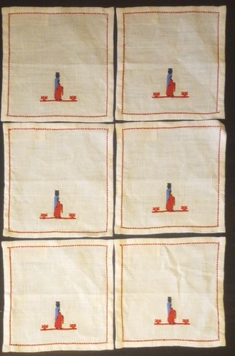 Vintage handmade napkin set