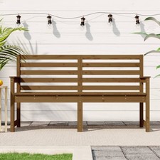 Garden Bench Honey Brown Solid