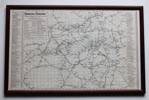 19th century framed map - , of