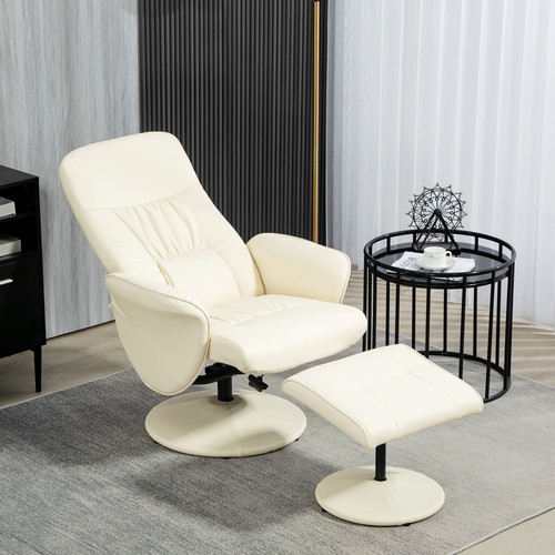Swivel recliner with ottoman - recliner,